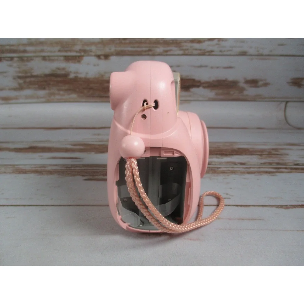 Fujifilm Instax Mini 7+ Instant Camera Light Pink MISSING BATTERY DOOR Used
